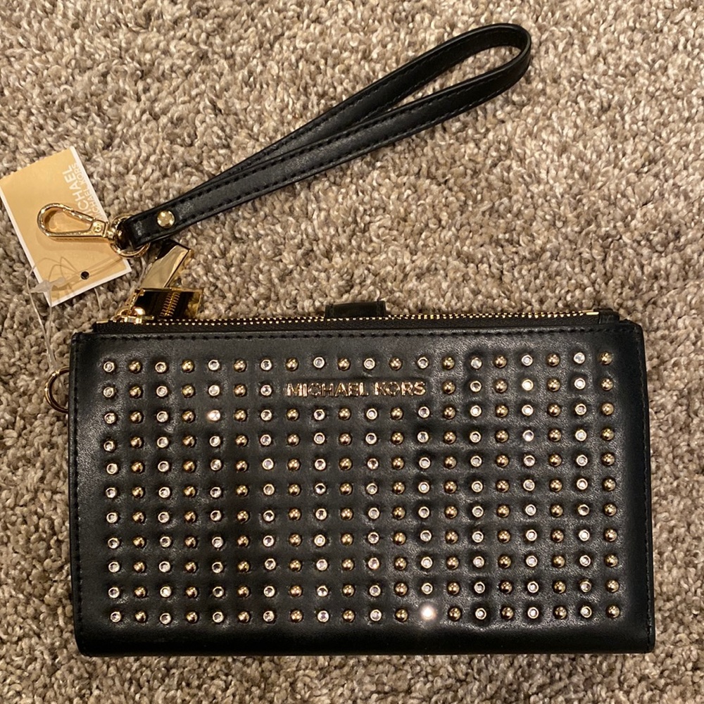 Brand new Michael Kors black leather wallet